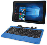RCA Cambio 10.1” (2-in-1) 32GB Windows 10 Touchscreen Tablet/Laptop – Detachable Keyboard (W101-CS, Silver)