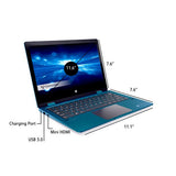 Gateway GWTC116-2BL 11.6" HD Touchscreen Laptop, Intel Celeron N4020 (4GB RAM, 64GB SSD) Windows 10 - Blue, Black
