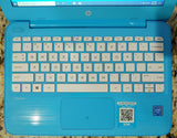 HP Stream 11-y010wm Laptop, 11.6", Intel Celeron N (4GB RAM 32GB eMMC Drive) Windows 10 - Baby Blue Laptop