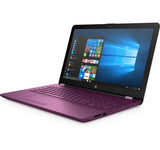 PURPLE HP 15-bs010ds 15.6" Touchscreen Laptop, Intel Pentium N3170 (4GB RAM, 256 SSD) Windows 11, Backlit Keyboard, CD DVD