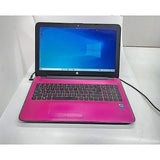 PINK HP 15.6" LAPTOP (4GB RAM 1TB HDD) CD/DVD HDMI WEBCAM WINDOWS 10, 15-AC135DS