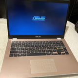 Rose Gold Asus Vivobook E410MA-211 14" Display, 2021 model (4GB RAM, 64GB SSD) Windows 11 Laptop