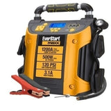 EverStart J5CPDE Maxx Jump Starter and Power Station, 1200 Peak Battery Amps with 500W Inverter and 120 PSI Compressor