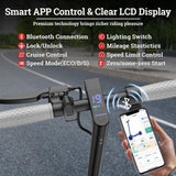 LADPED Electric Scooter with Seat for Adults 31KM/H (15.5mph) E-Scooter Folding Commuter, 350W motor, 187.2WH battery, UL 2272 certified