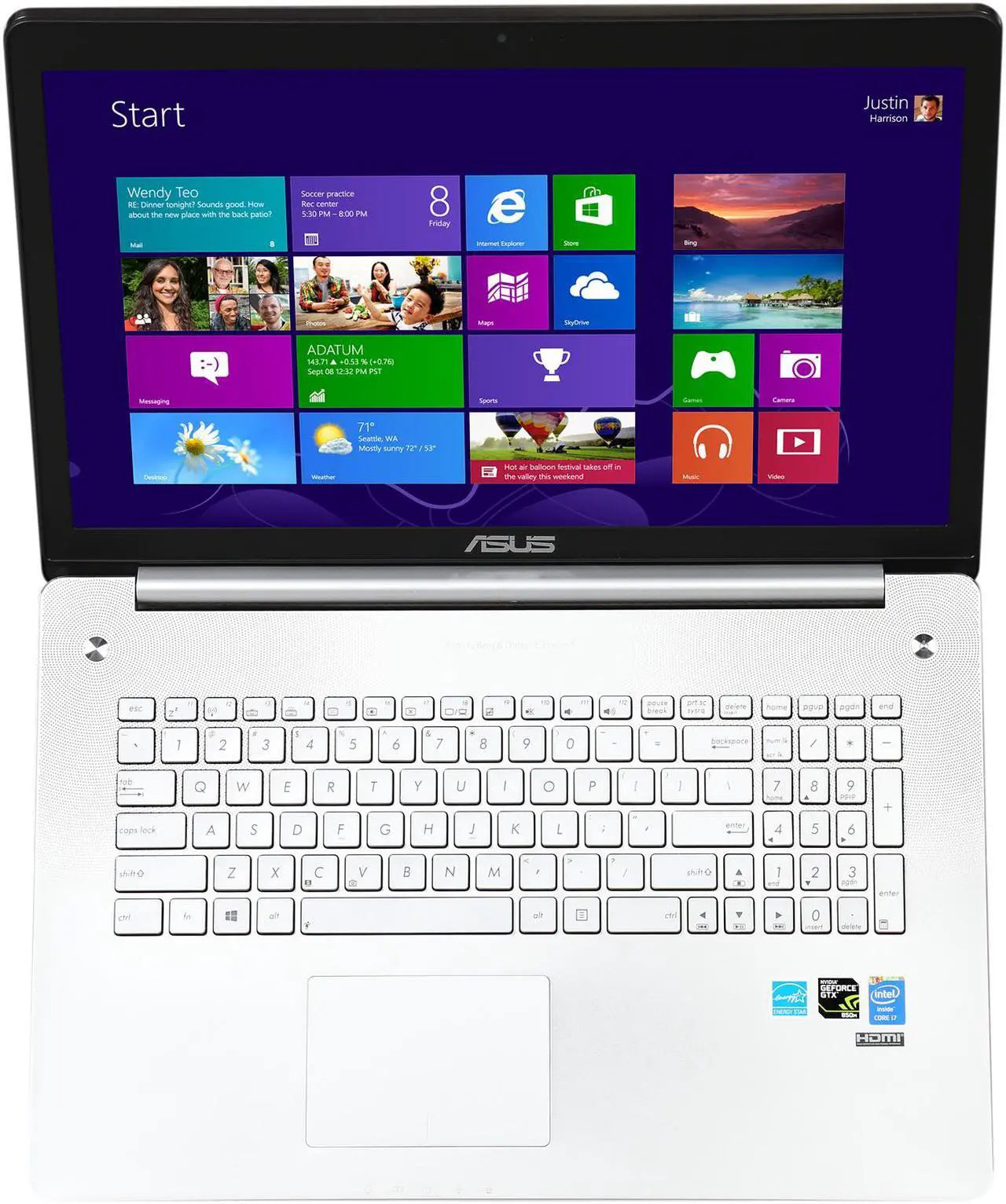 ASUS N750JK ノートパソコン 本体 Asus N750JK 17.3