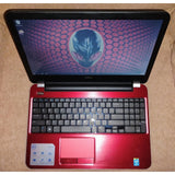RED Dell Inspiron 5537 15.6" Laptop/Notebook Intel Core i5-4200U (8GB RAM, 500GB HDD) Windows 10, CD DVD