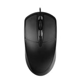 Black USB 2.0 Optical Wired Scroll-Wheel Mouse, For PC, Laptop, Desktop, Notebook