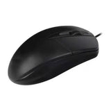 Black USB 2.0 Optical Wired Scroll-Wheel Mouse, For PC, Laptop, Desktop, Notebook