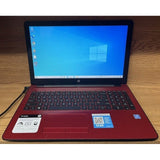 EXCELLENT RED HP 15-bs234wm, 15.6in (4GB RAM, 500GB HD) LAPTOP WEBCAM DVD WIFI