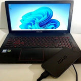 Asus FX53VD 15.6" FHD Gaming Laptop Computer, Intel Quad-Core i7-7700HQ up to 3.80GHz, 8GB DDR4, 256GB SSD, NVIDIA GeForce GTX 1050 4GB GDDRS, 802.11ac, HDMI, Bluetooth, USB 3.0, Windows 10