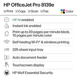 NEW HP OfficeJet Pro 8139e Wireless Color All-In-One Printer PRINT COPY FAX SCAN