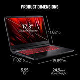 Acer Nitro 5 AN517-54-79L1 Gaming Laptop | Intel Core i7-11800H | NVIDIA GeForce RTX 3050Ti GPU | 17.3" FHD 144Hz IPS Display | 16GB DDR4 | 1TB NVMe SSD | Killer Wi-Fi 6 | Backlit KB | Win 11