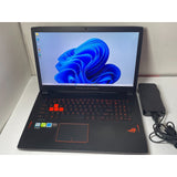 Asus ROG Strix 17.3” Gaming Laptop GL702VM, Intel Core i7-6700HQ @ 2.60GHz (16GB, 250GB SSD) NVIDIA GEFORCE GTX 1060 3GB, Windows 11 Gaming PC