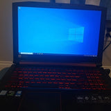 ACER NITRO 5 15.6" INTEL CORE i5-7TH @ 2.5GHz (8GB RAM, 256GB SSD)) GAMING LAPTOP, NVIDIA GEFORCE GTX 1050 Ti, WINDOWS 11