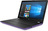 Purple HP 15-bs188cl 15.6" Intel Core I5-8250U @ 1.60GHZ (12GB RAM, 2TB HDD) CD/DVD Windows 10 Laptop