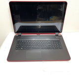 RED HP Pavilion 17, Beats Audio 17-F122DS, 17.3" TOUCHSCREEN Laptop, AMD A4-6210 @ 1.80GHz (8GB RAM, 1TB HDD) Window 10