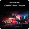 LG Electronics 32G60WA-B UltraGear 32-Inch QHD 1000R Curved Gaming Monitor, 180Hz Refresh Rate, 1ms Response Time, HDR10, AMD
