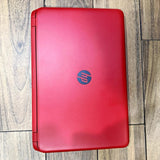 Red HP Pavilion 17.3" Touchscreen Laptop, AMD A4-6210 @ 1.80 GHz (4GB RAM, 673GB HDD) CD DVD, Windows 11