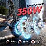 Ladped ADULT ELECTRIC SCOOTER LONG RANGE FOLDING 31KM/H (15.5 MPH) E-SCOOTER URBAN COMMUTER, 25LBS, 350W motor, 187.2Wh lithium battery,  UL 2272