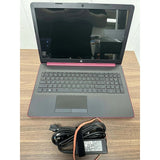 Maroon HP 15-db0001cy 15.6 Laptop AMD A9 (8GB RAM, 2TB HDD) CD DVD Win 10 Webcam