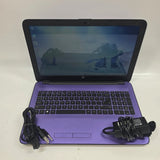 PURPLE HP 15-AC123CY 15.6" Laptop Intel Celeron N3150 @ 1.60GHz (4GB RAM, 500GB SSD) Windows 10