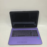 PURPLE HP 15-AC123CY 15.6" Laptop Intel Celeron N3150 @ 1.60GHz (4GB RAM, 500GB SSD) Windows 10