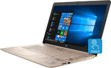 HP 17-by0015cy 17.3" TOUCHSCREEN LAPTOP INTEL CORE I3-7100U @ 2.40GHZ (16GB RAM, 256GB SSD + 1TB HDD) WINDOWS 10 - BEIGE/GOLD/BLACK COLOR