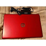 HP 15-bs134wm 15.6″ HD Laptop Intel Pentium® Gold 4417U @ 2.3 GHz (4GB RAM, 500GB HDD) Webcam CD DVD Windows 10, Scarlet Red