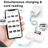 5-in-1 SD Card Reader Memory Card Reader USB 3.0 OTG Adapter For iPhone, iPad