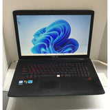 ASUS GL752VW 17.3" Gaming Laptop Intel Core i7-6700HQ @ 2.60GHz (16GB RAM, 256GB SSD) NVIDIA GeForce GTX 960M, Windows 11, Backlit Keys