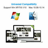 Dual Band 2.4/2.5Ghz AC600 Mbps Wireless USB WiFi Network Adapter 802.11