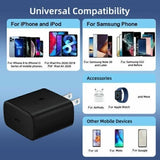 45W Fast Wall Charger 6FT Type USB-C Cable For iPhone, Samsung Galaxy