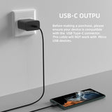45W Fast Wall Charger 6FT Type USB-C Cable For iPhone, Samsung Galaxy