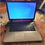 RED HP Pavilion Laptop 17z-g000 17.3" FHD Laptop, AMD A6-6310 APU, AMD RADEON R4 GRAPHICS (12GB RAM, 500GB HDD) Windows 10, CD DVD