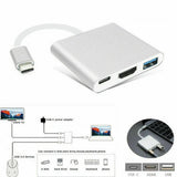 3-in-1 Type USB-C HDMI Charger Cable Adapter USB-C Tablet Phone Device