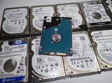 Lot of 10 Mixed Brands 500GB 2.5" SATA HDD Laptop Hard Drives - Tested and Working