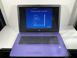RARE PURPLE HP 17-X023CY 17.3" FHD Display, Intel Pentium N3710 @ 1.6GHz (8GB RAM, 256GB SSD) CD DVD, Windows 10
