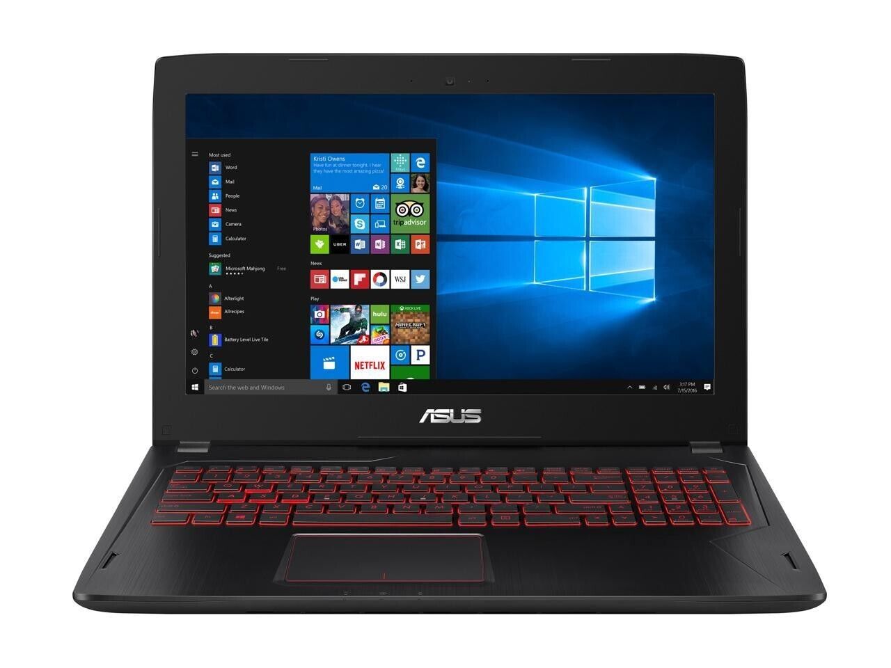 Asus FX502 Gaming Laptop (16GB RAM, 180GB SSD + 1TB HDD) Intel