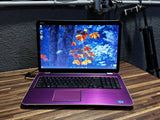 PURPLE Dell 17R-5735 17.3" Laptop AMD A8 (8GB RAM, 1 TB HDD) Windows 10 CD/DVD Webcam