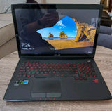 Asus ROG G751J Gaming Laptop, 17.3" Display, Intel i7-4720HQ @ 2.60 GHz (16GB RAM, 128GB SSD + 1TB HDD) NVIDIA GEFORCE GTX 965M Windows 10, Backlit Keyboard *BAD KEYS&*