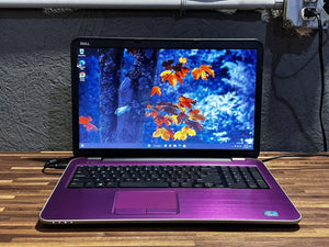 PURPLE Dell 17R-5735 17.3" Laptop AMD A8 (8GB RAM, 1 TB HDD) Windows 10 CD/DVD Webcam