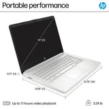 NEW HP 14" Laptop, Intel N150 3.6GHz Turbo (4GB RAM, 128GB SSD) Windows 11 + Microsoft Office 365 1yr FREE
