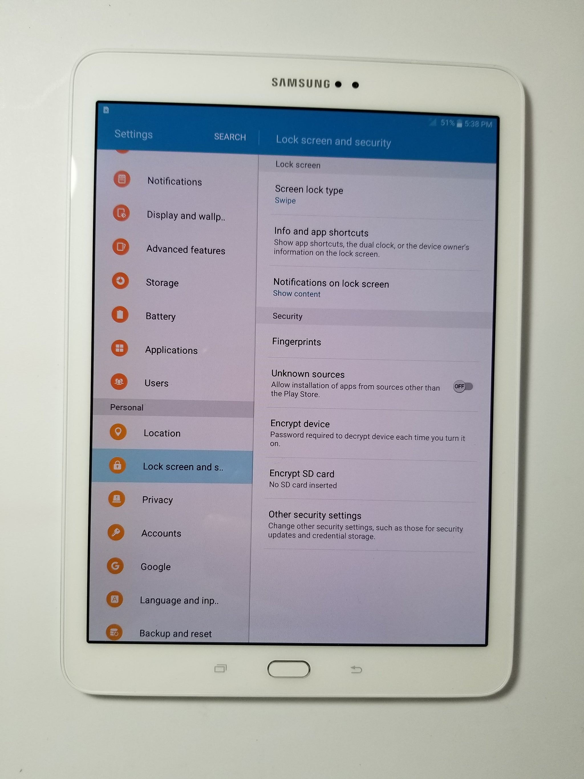 Samsung Galaxy Tab 5