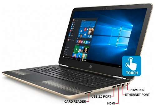 HP Pavilion 15 aw007cy Notebook AMD A9 9410 APU 2.90GHz 6GB DDR4