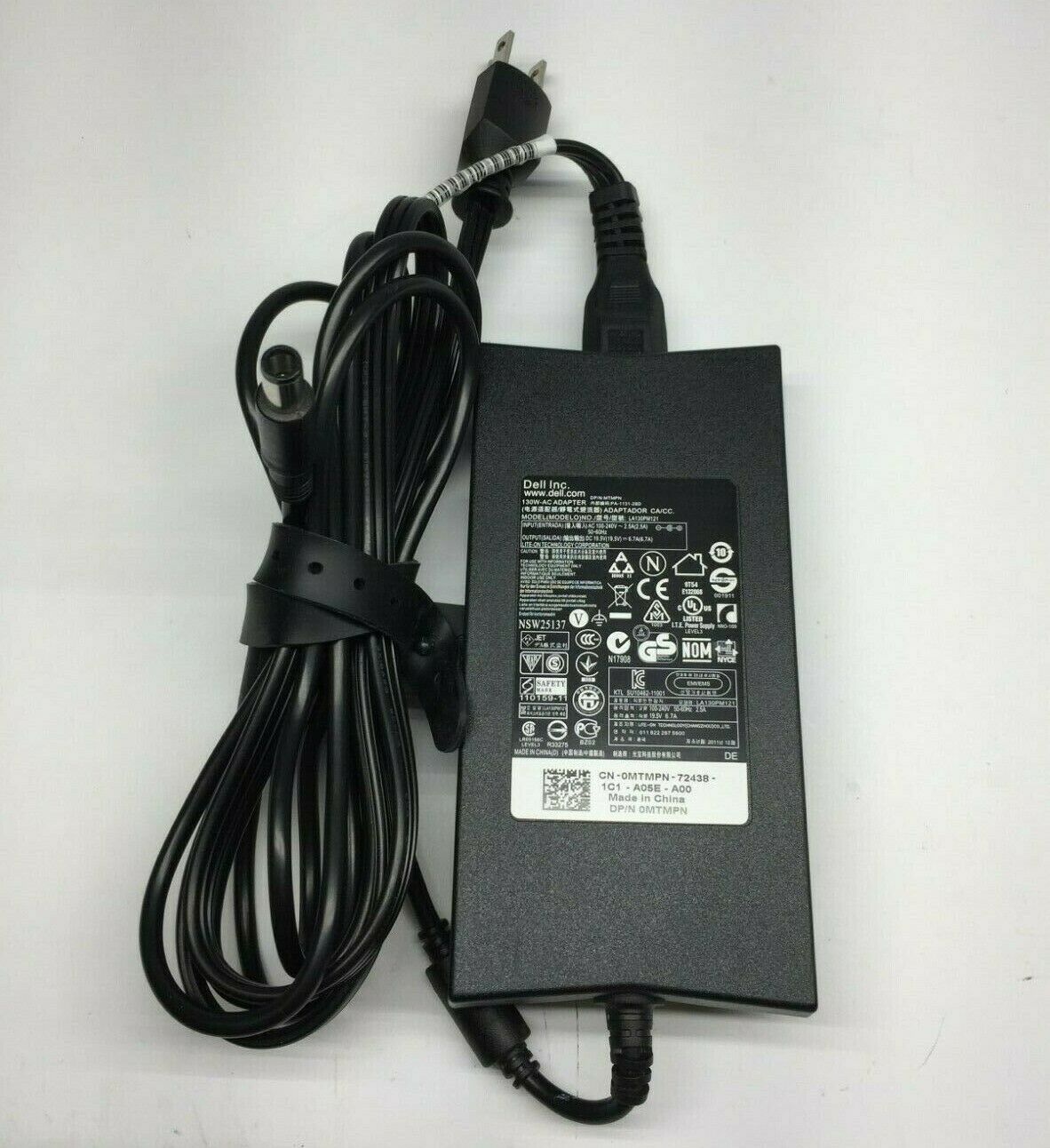 Refurbished: Genuine Dell LA130PM121 AC Adapter 19.5V 6.7A 130W VJCH5 Refurbished: Genuine Dell LA130PM121 AC Adapter 19.5V 6.7A 130W VJCH5