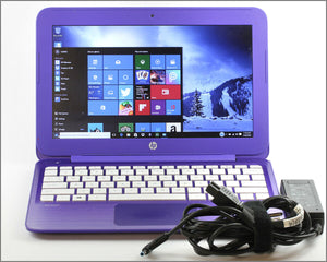 HP Stream Laptop, 11.6", Intel Celeron N @ 2.8 GHz (2GB RAM 32GB eMMC Drive) Windows 10 - Purple