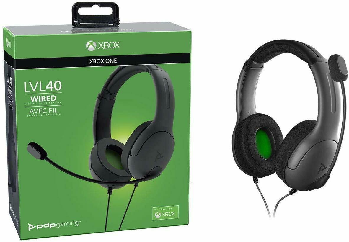 PDP Gaming LVL40 Wired Stereo Headset w/ Microphone for