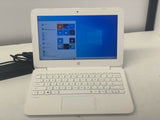HP Stream Laptop, 11.6", Intel Celeron N @ 1.10 GHz (4GB RAM 32GB eMMC Drive) Windows 10 - White