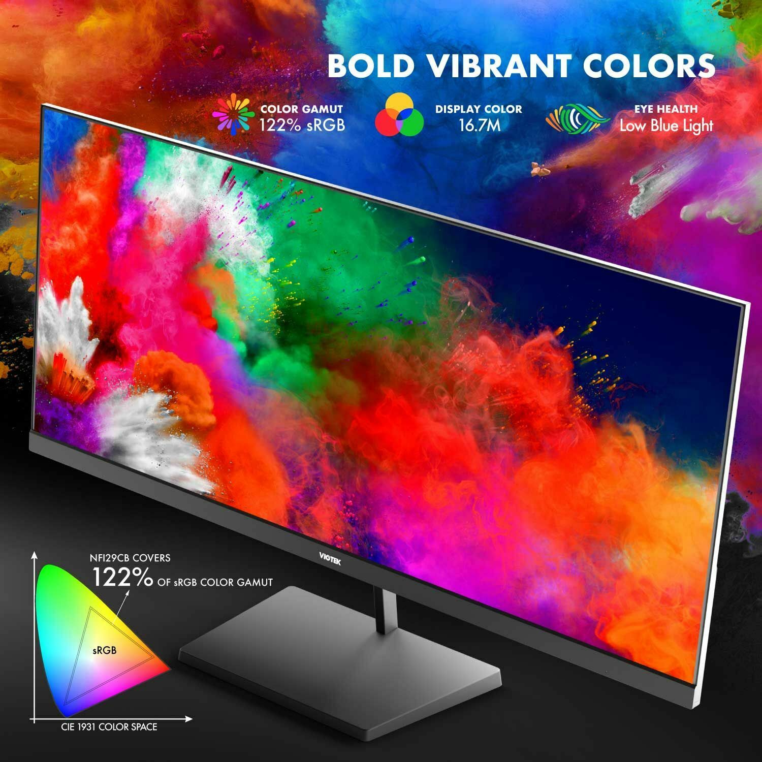 VIOTEK NFI29CB 29-Inch Ultrawide 21:9 2560 x 1080p 75hz